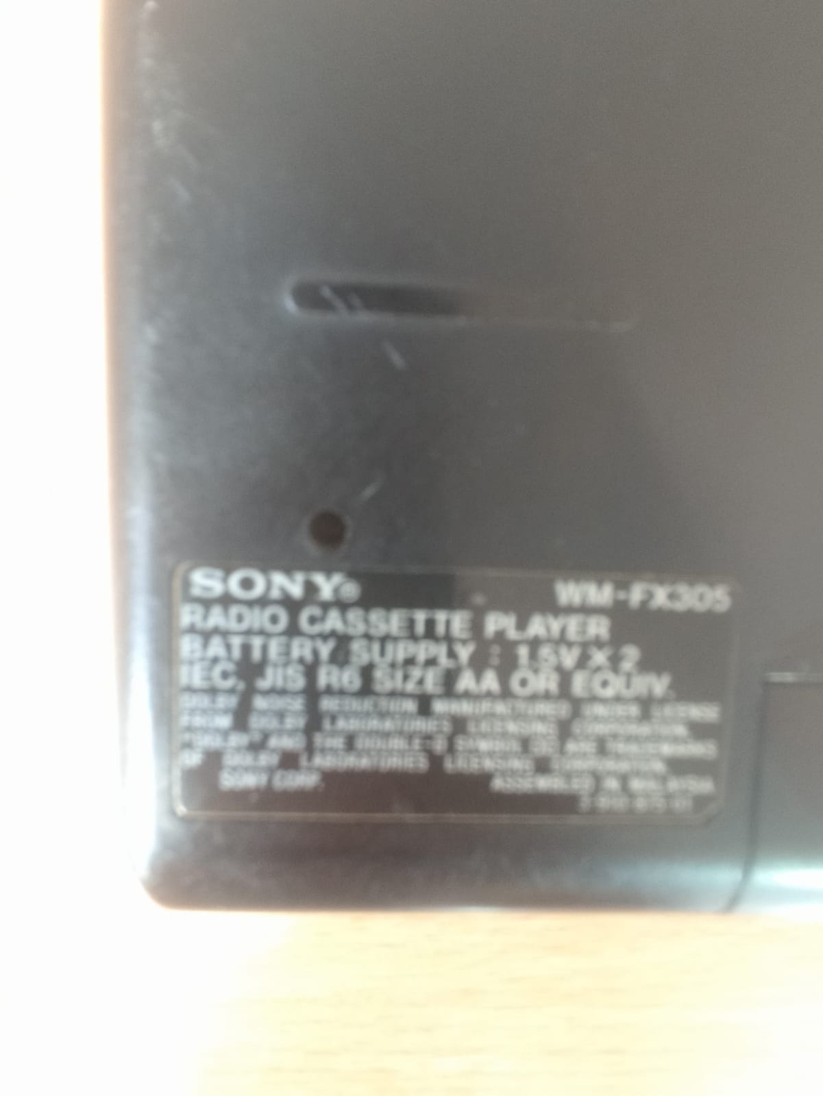 Sony Walkman WM-FX305 Vintage Kazettás Lejátszó Sony Walkman WM-FX305 vintage hordozható kazettás lejátszó FM/AM rádióval, Auto Reverse és Mega Bass funkcióval