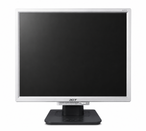 Acer AL1916 19 colos használt LCD monitor ezüst kerettel és stabil talppal