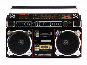 TEC 880 RR vintage Jumbo Boombox dupla kazettás rádiós magnó 4 sávos rádióval és 5 sávos equalizerrel