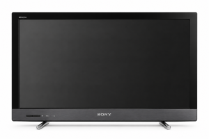 Sony Bravia KDL-22EX325 22 colos Full HD LCD televízió fehér háttéren
