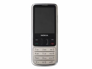 Nokia 6700 Classic Silver klasszikus mobiltelefon fehér háttéren
