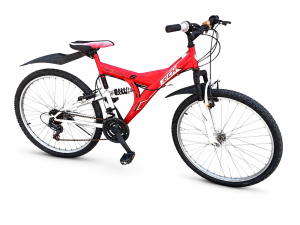 Rich 26 colos, 18 sebességes mountain bike fehér háttérrel