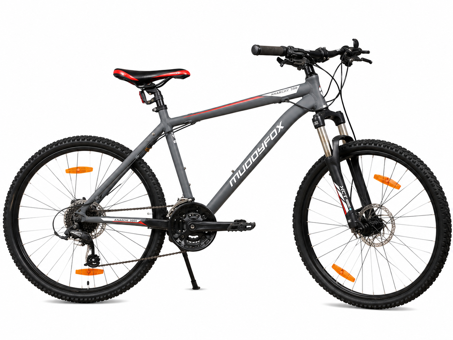 Muddyfox Anarchy 300 26 colos mountain bike fehér háttérrel